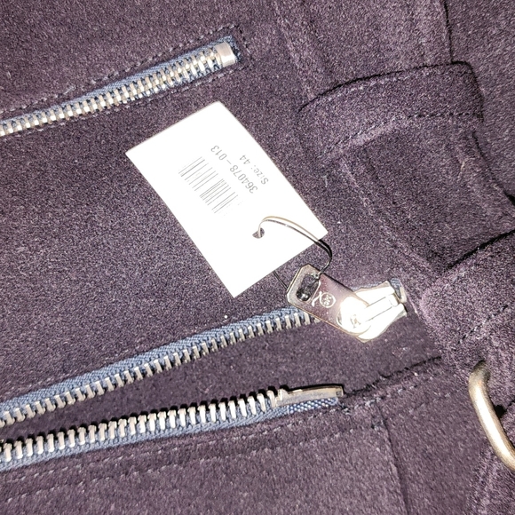 ALEXANDER MCQUEEN NWT MCQ NAVY WOOL STRUCTURED PEPLUM MOTO LINED PEA COAT … - Picture 4 of 12